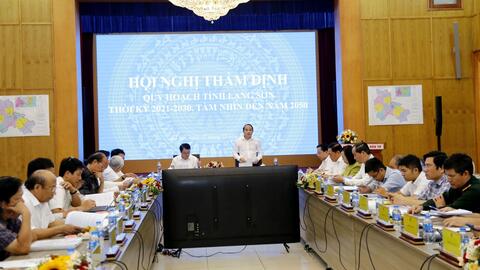 Hội nghị thẩm định Quy hoạch tỉnh Lạng Sơn thời kỳ 2021-2030, tầm nhìn đến năm 2050